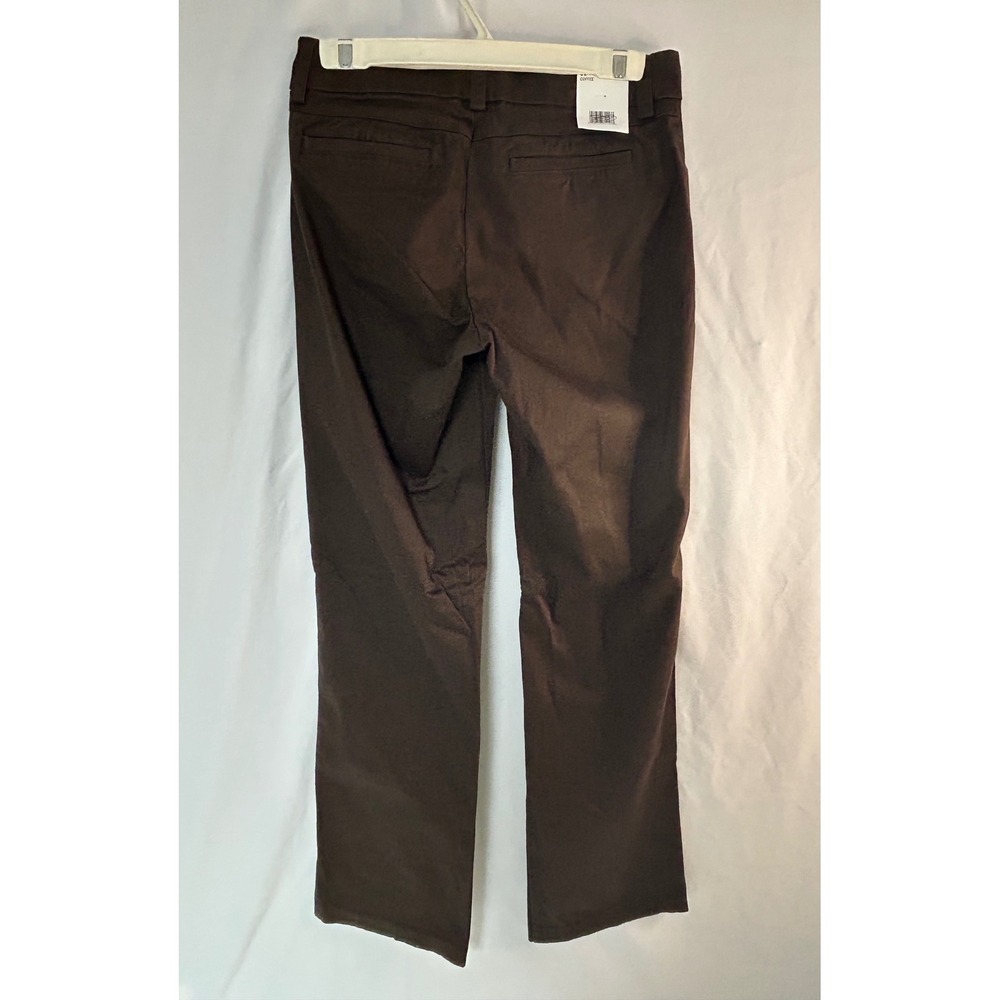 NWT Lee Modern Series Maxwell Curvy Fit Trouser Pants Brown Coffee Size 6 Long - Picture 14 of 16